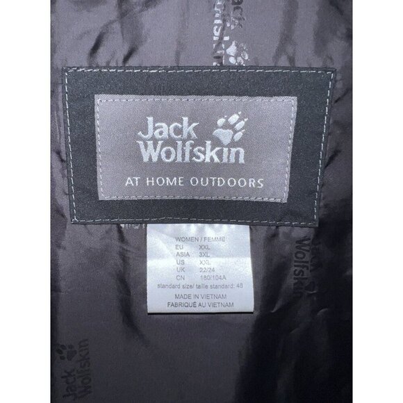 JACK WOLFSKIN Women Quilted Jacket SInsulated Hooded STORMLOCK MICROGUARD Sz XXL - Picture 12 of 16